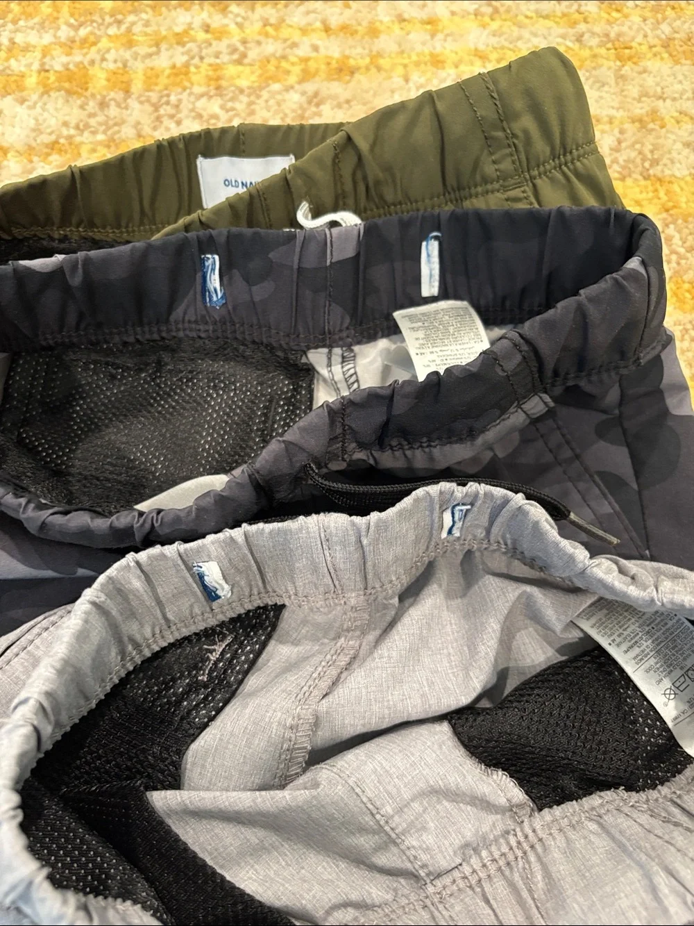 Old Navy Boys Lot of 3 Olive Drawstring Shorts - Comfortable Everyday shorts